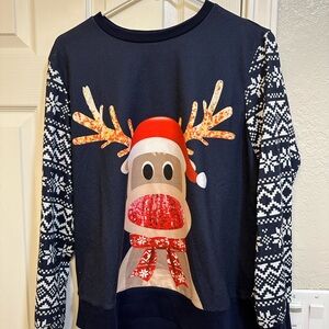 Festive Reindeer Christmas Sweater